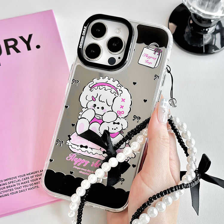 手機殼|iphone手機殼15卡通11手鍊13三合一鏡面12蘋果14Promax保護套「LR0872」24.07