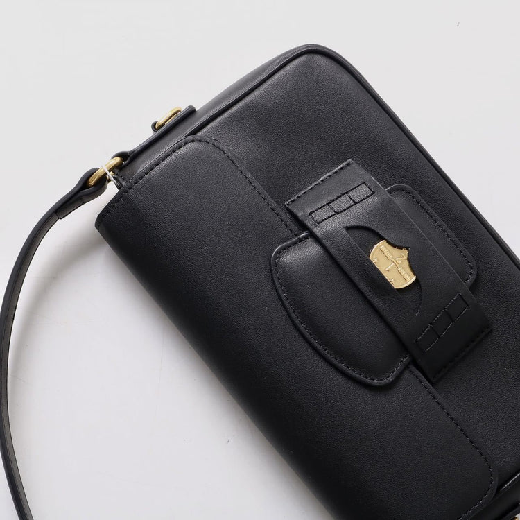 質感真皮|秋冬新款2024頭層牛皮法棍包腋下包金幣包小方包手提包單肩斜挎包「5112」24.12-1