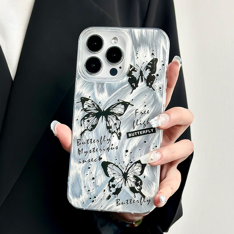 手機殼|iPhone15Promax大孔透明13羽紗11批發適用12Pro蘋果14手機殼「LR0433」24.07