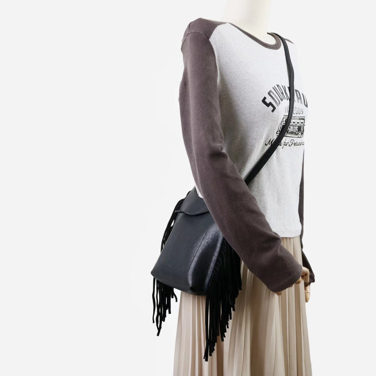 質感真皮|2025全新流蘇軟牛皮斜背包度假風百搭休閒信封包潮流輕奢單肩斜挎包「7058」25.09-4