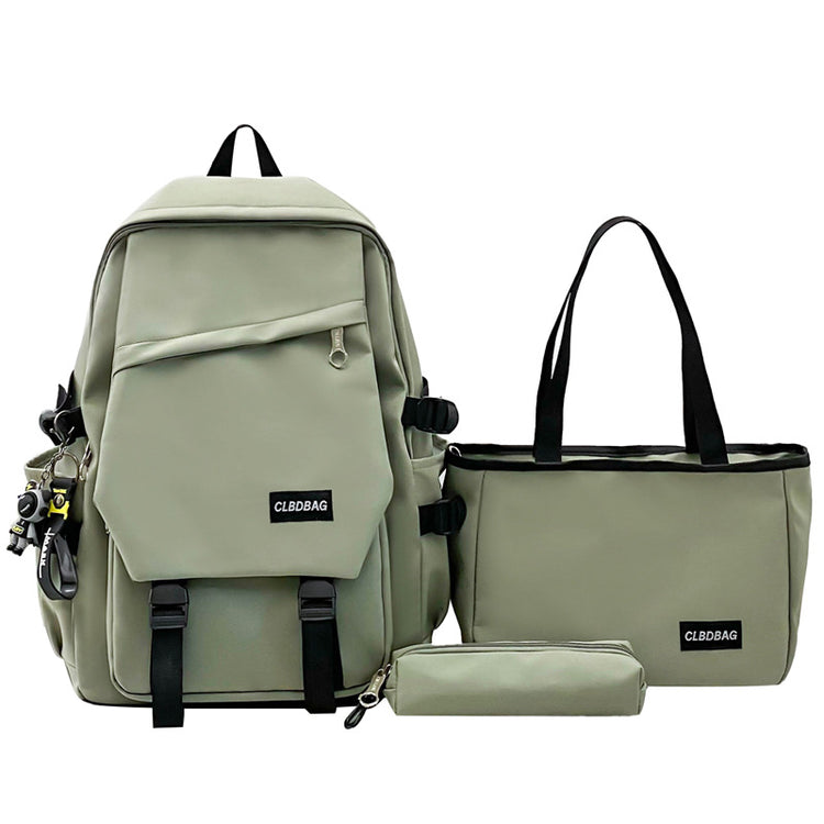 致青春|休閒雙肩包新款國中學生書包女多層套包大容量尼龍雙肩電腦包「2425-131」24.05-3