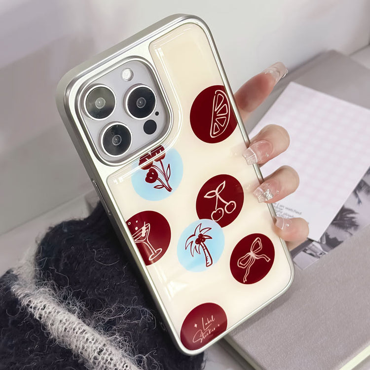 手機殼|iPhone15Promax蘋果16手機殼14電鍍銀邊滴膠13適用華為p70pro「LR1501」25.03-3