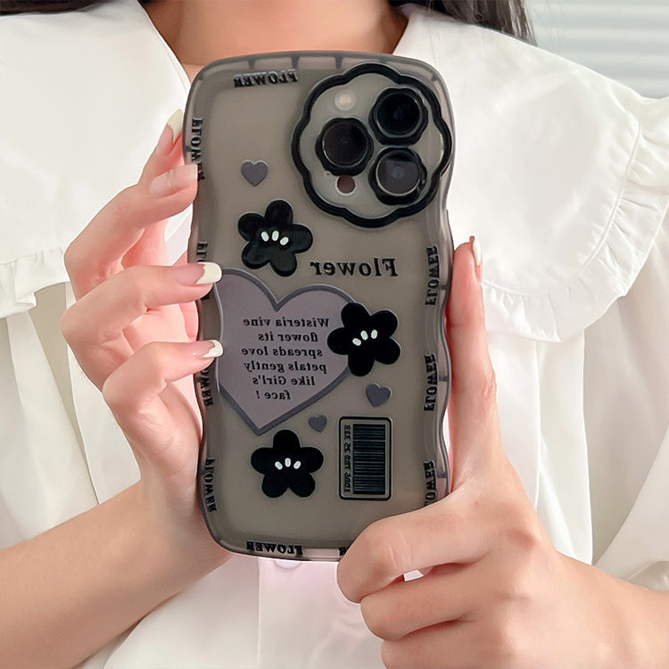 手機殼|適用蘋果14Promax光油花孔波浪手機殼iphone13抖音熱銷11批發「BQ4972」25.02-2