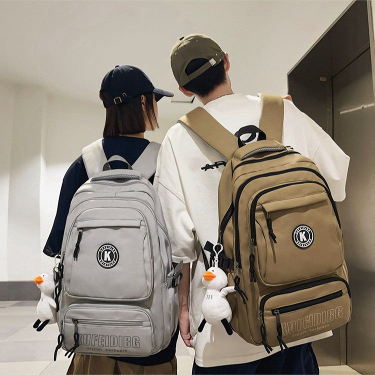 致青春|潮流雙肩包男大容量休閒旅行背包質感百搭初高中生大學生書包「9020-135」25.09-5