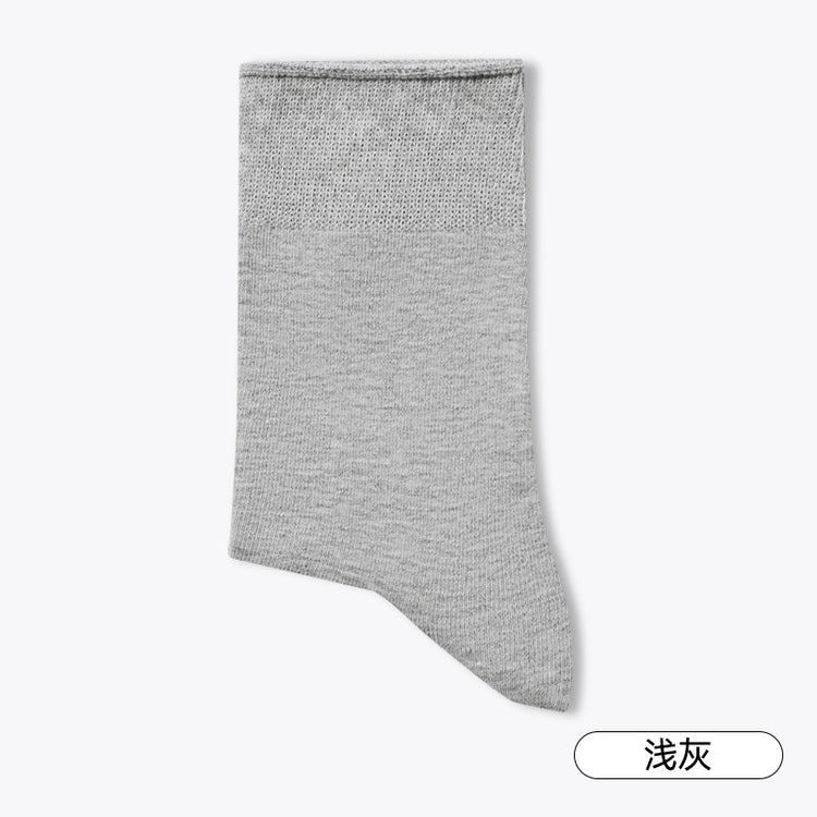 女襪|咖色襪子女彈力卷邊無骨棉質抗菌防臭堆堆襪ins潮簡約耐磨中筒襪「JX24053」24.12-2