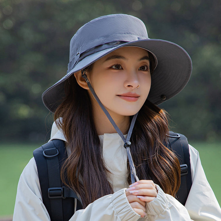 流行帽子|防曬帽女春夏季戶外出遊防紫外線登山帽遮全面防曬釣魚遮陽太陽帽「C3910」24.05-1