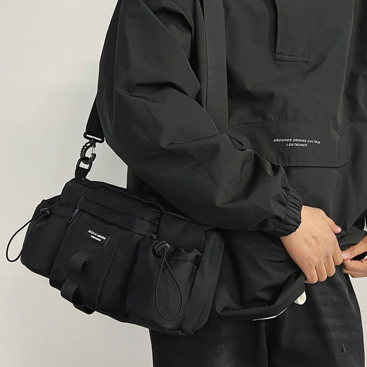 致青春|運動工裝多口袋尼龍包潮流時尚百搭單肩包休閒旅遊出差通勤斜挎包「7009-126」24.05-2