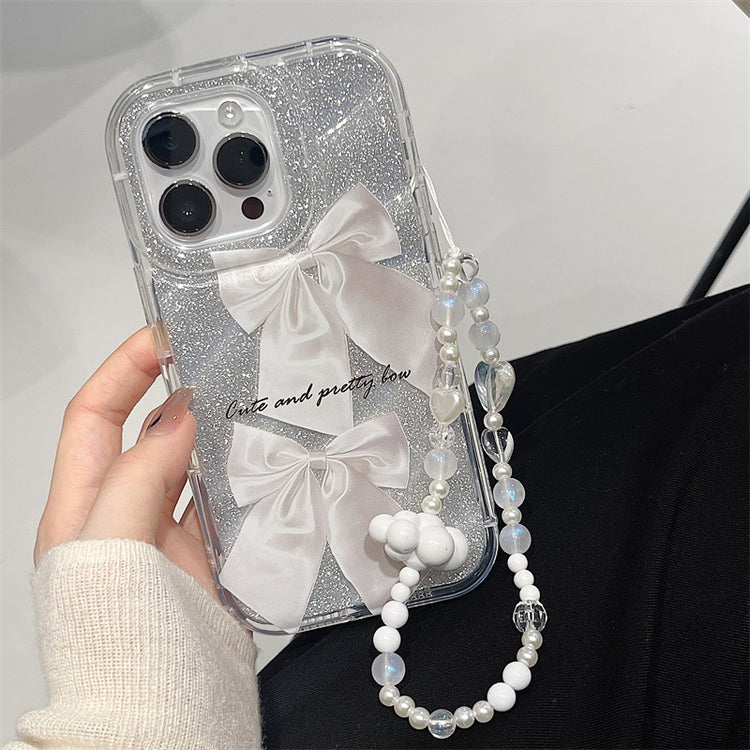 手機殼|華為mate60pro手機殼蘋果16閃粉紙iPhone15手鍊13適用幻影殼「LR0144」24.11-1