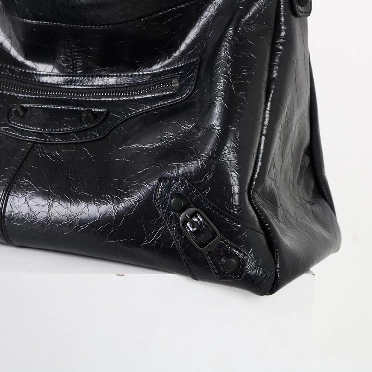 質感真皮|2025新機車包時尚百搭單肩腋下包簡約風格日常使用休閒鉚釘包「1187」25.09-5