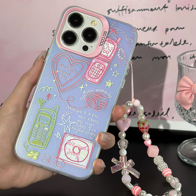 手機殼|蘋果15Promax手機殼適用13/12磨砂鐳射iPhone14pro11「WM0435」24.07