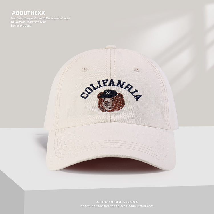 流行帽子|美式刺繡顯臉小小眾帽子女字母鴨舌帽百搭棒球帽情侶防曬遮陽帽男「C5261」25.05-2