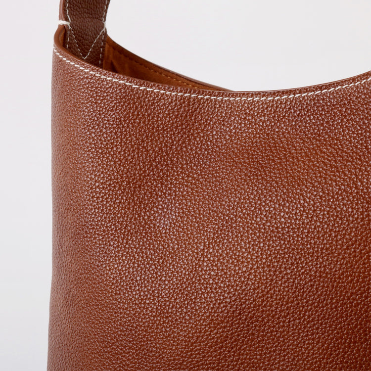 質感真皮|新款福寶頭層牛皮鎖扣hobo水桶包單肩斜背包真皮女包腋下包包「TG2503-3」25.03-3