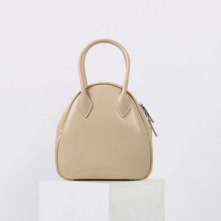 質感真皮|2025新款優質油蠟皮日式小眾貝殼包純日韓風手提單肩斜挎包女百搭「2532」25.02-2