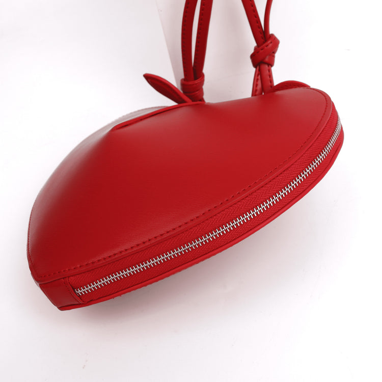 質感真皮|女士新款桃心包包流行爆款時尚超火小眾設計女斜背包愛心腋下包「2462」24.06-1