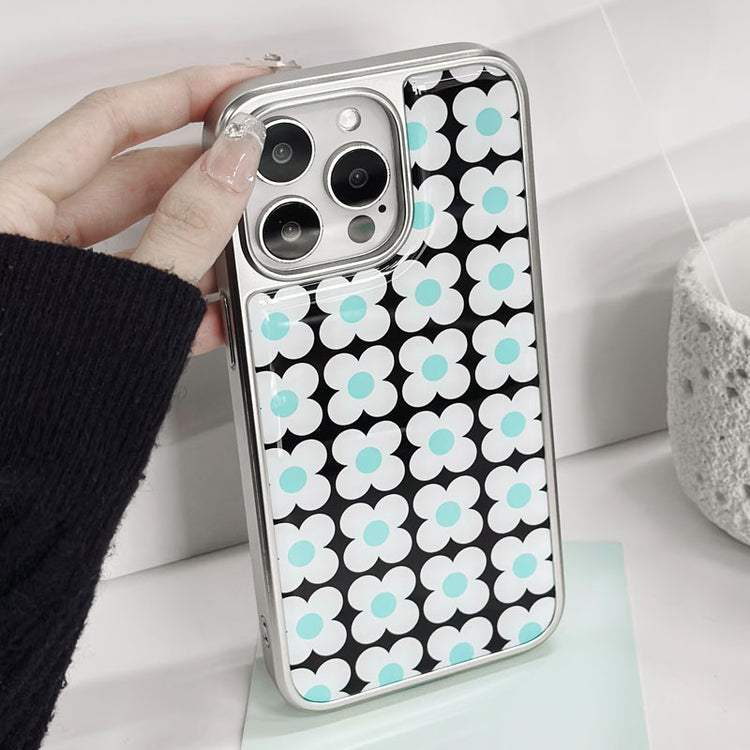 手機殼|蘋果16ProMax條紋13Pro適用蘋果14/13/12電鍍銀邊滴膠「LR1604」25.04-4