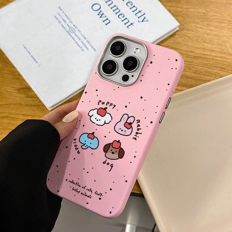 手機殼|iPhone16適用15批發14Promax蘋果13手機殼12銀框皮紋殼11批發「LR1141」25.04-3