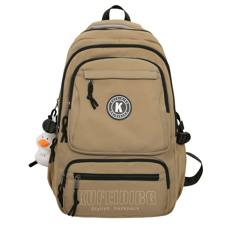 致青春|潮流雙肩包男大容量休閒旅行背包質感百搭初高中生大學生書包「9020-135」25.09-5