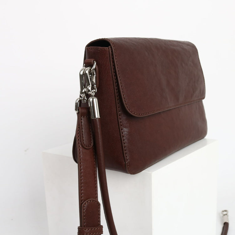質感真皮|2024新款百搭ins復古頭層植鞣牛皮高級感包簡約時尚單肩斜背包「M-132#」24.07-3