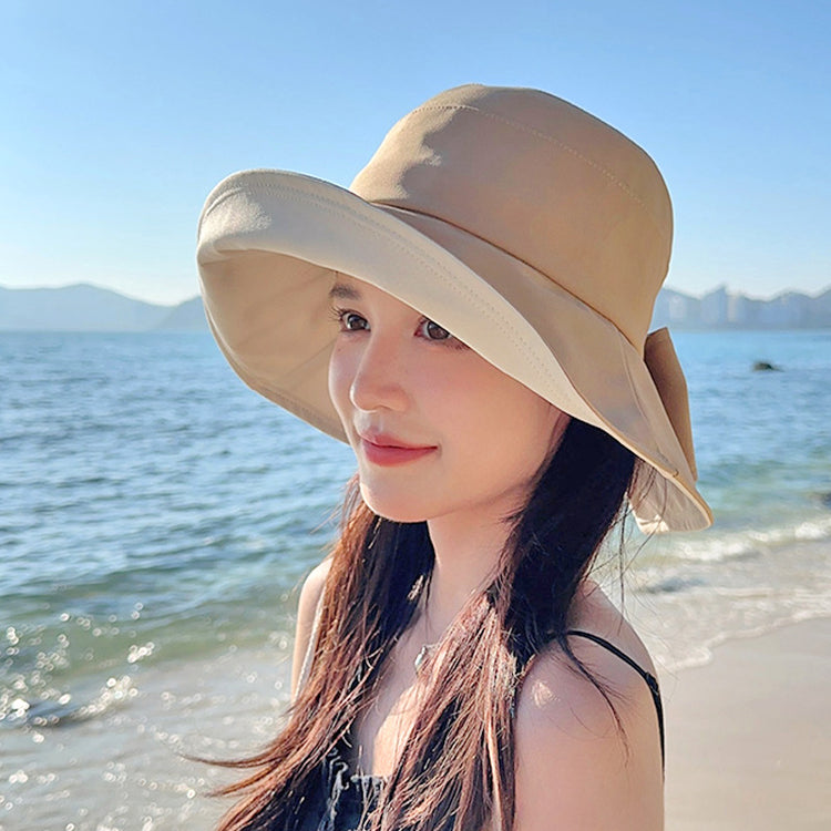 流行帽子|夏季漁夫帽百搭休閒遮陽帽女大檐遮臉顯臉小防曬防紫外線太陽帽子「C2315」24.04-3