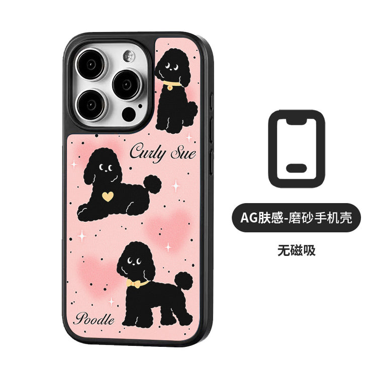 手機殼|iPhone16Pro卡通手機殼蘋果15Promax磁吸AG磨砂碳纖紋14適用「WYB2013」25.05-1
