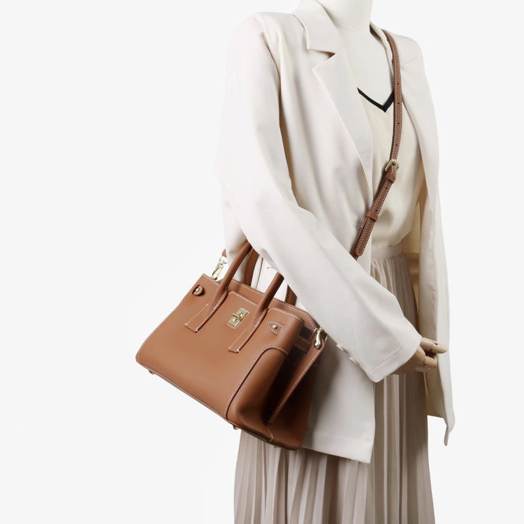 質感真皮|2025新款高級感輕奢頭層牛皮百搭高級感手提包斜背包「OS9095」25.09-5