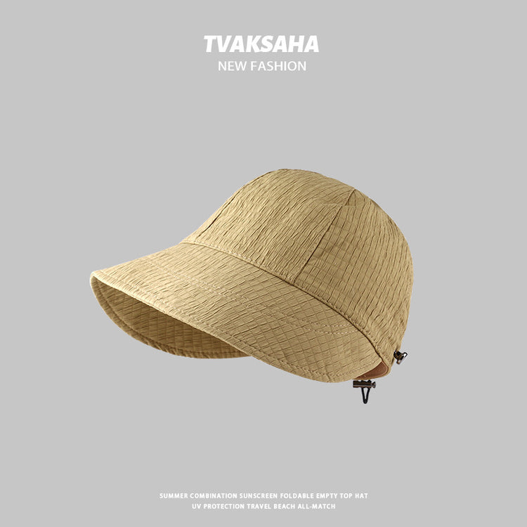 流行帽子|帽子女夏季防曬漁夫帽學生戶外防紫外線顯臉小趙露思同款休閒遮陽「C3934」24.08-4