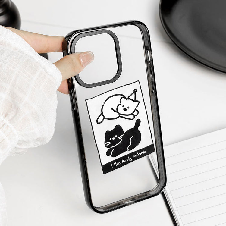 手機殼|iPhone16Promax光油壓克力15plus卡通手機殼蘋果13Pro適用12「LR1908」25.08-4