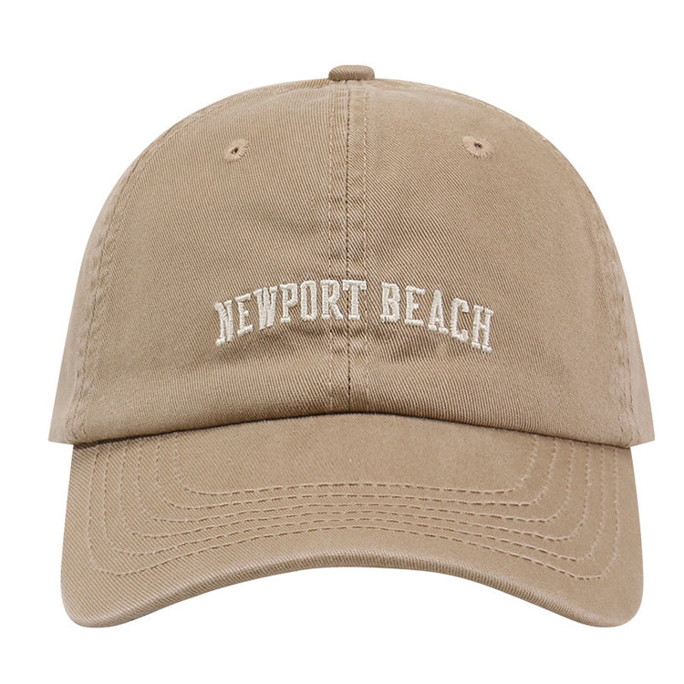 流行帽子|字母刺繡帽子女戶外百搭休閒鴨舌帽美式潮牌顯臉小遮陽棒球帽男潮「C2529QC」25.08-1