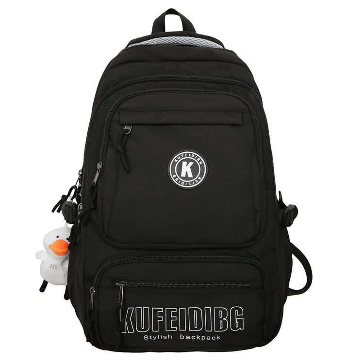 致青春|潮流雙肩包男大容量休閒旅行背包質感百搭初高中生大學生書包「9020-135」25.09-5