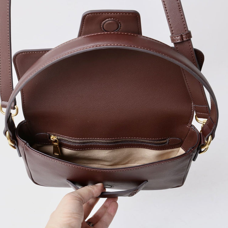 質感真皮|秋冬新款2024頭層牛皮法棍包腋下包金幣包小方包手提包單肩斜挎包「5112」24.12-1