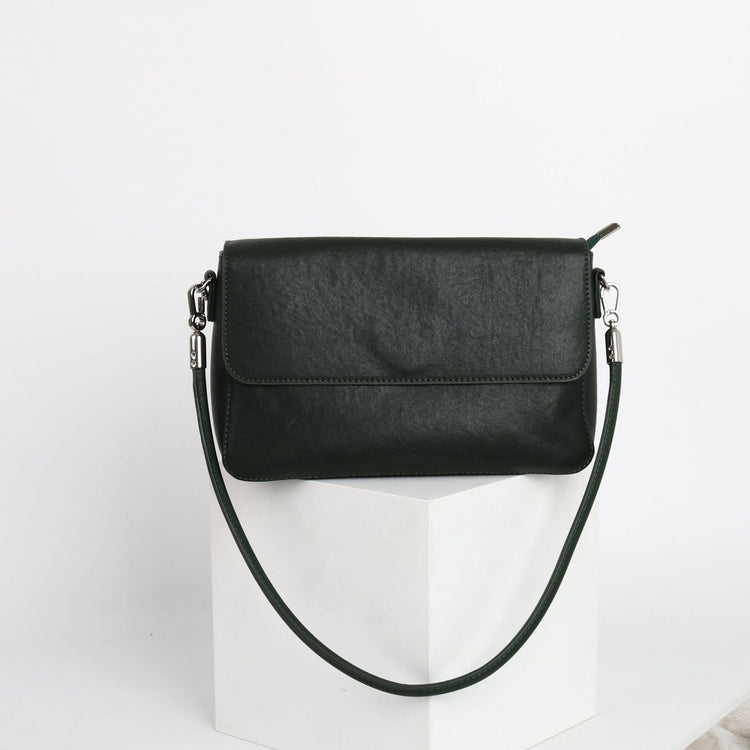 質感真皮|2024新款百搭ins復古頭層植鞣牛皮高級感包簡約時尚單肩斜背包「M-132#」24.07-3