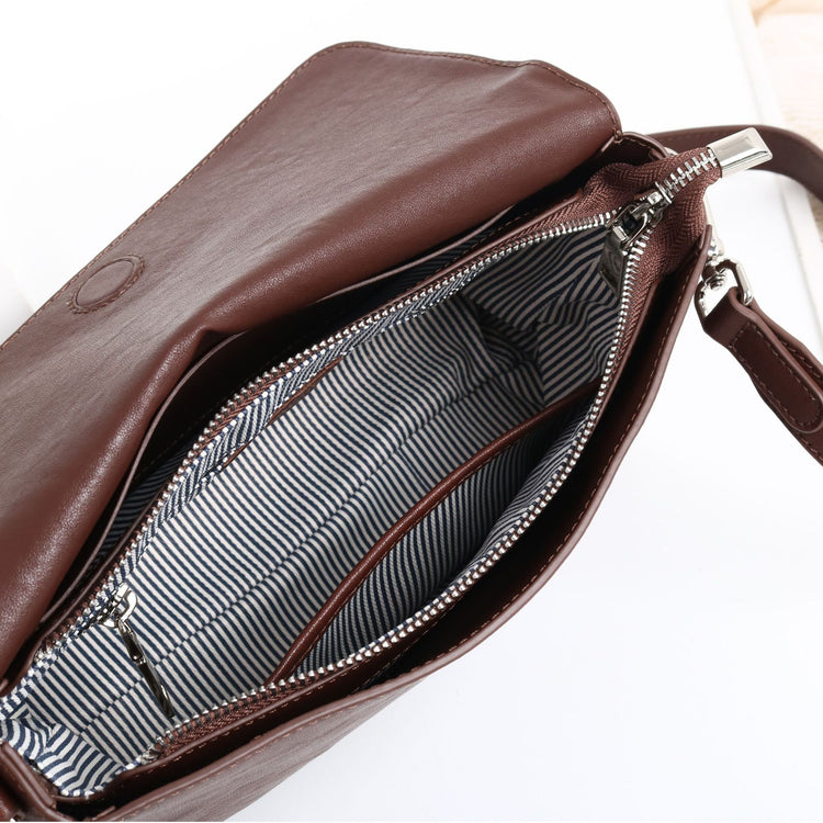 質感真皮|2024新款百搭ins復古頭層植鞣牛皮高級感包簡約時尚單肩斜背包「M-132#」24.07-3