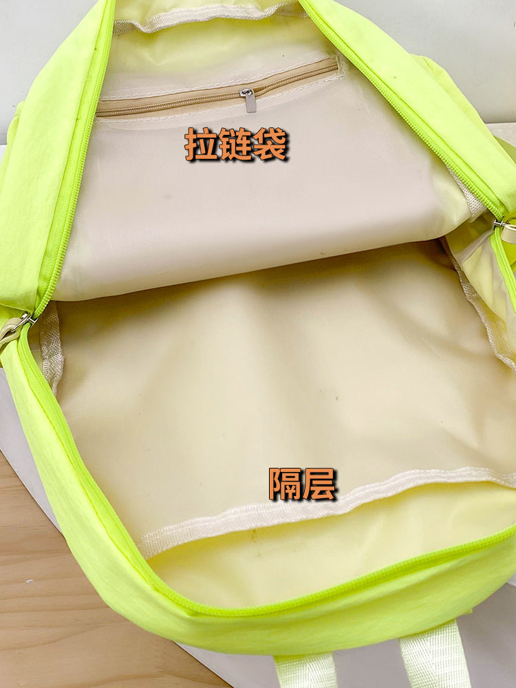 致青春|文藝簡約雙肩包女輕便外出旅行背包2025新款韓版時尚大學生書包「644-128」25.03-4