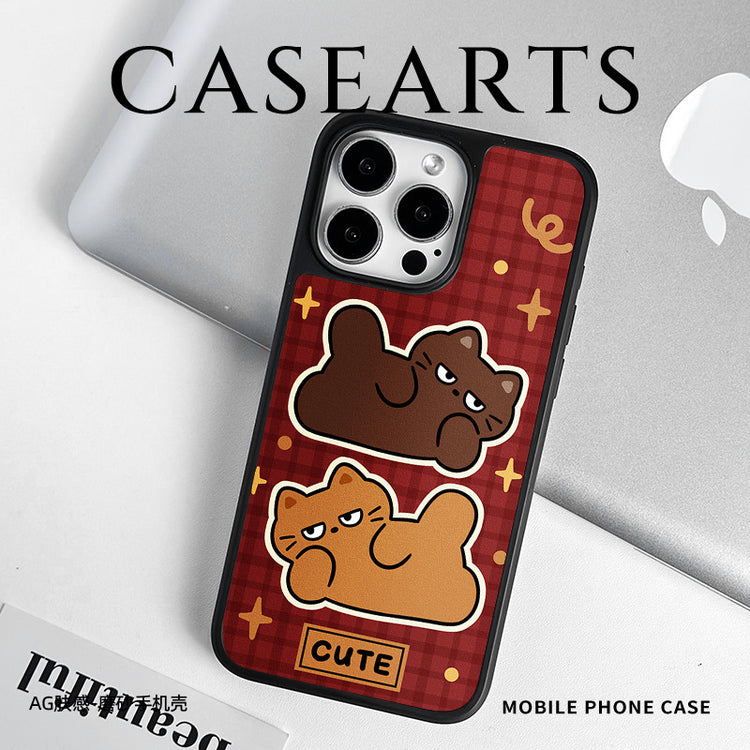 手機殼|iPhone16手機殼磁吸12適用15批發14蘋果13PromaxAG磨砂碳纖紋「WYB0988」25.05-1