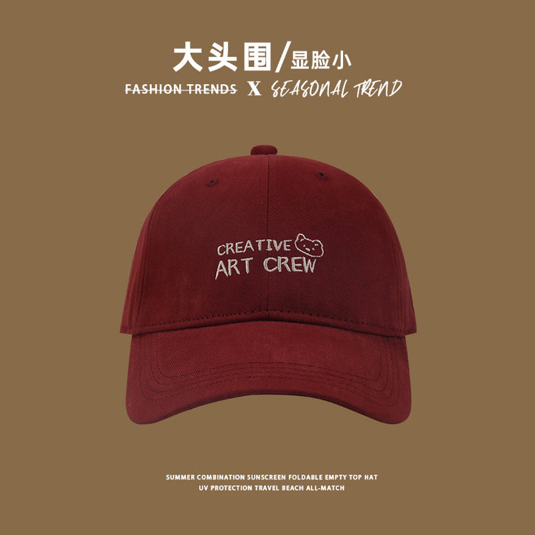 流行帽子|韓系早春大頭圍棒球帽女2025新款加大加深顯臉小遮陽帽運動鴨舌帽「C4897」25.01-1