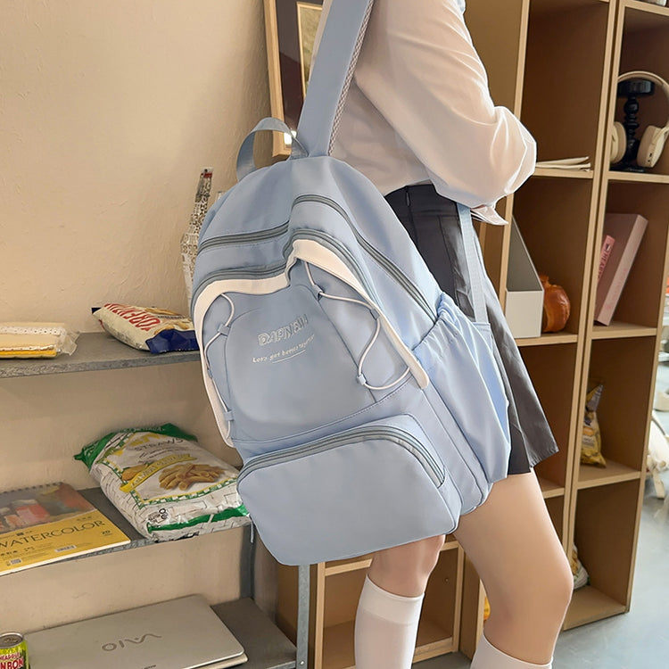 致青春|高中生書包女生國中生大容量高顏值粉紅輕便雙肩包學院風背包「2090-134」24.09-3