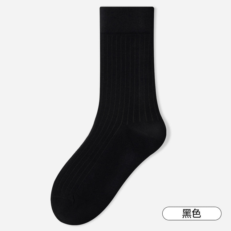 女襪|竪條顯瘦襪子女加固耐磨抗菌防臭中筒襪吸濕排汗加固耐磨堆堆襪「ZJ24045」24.12-2
