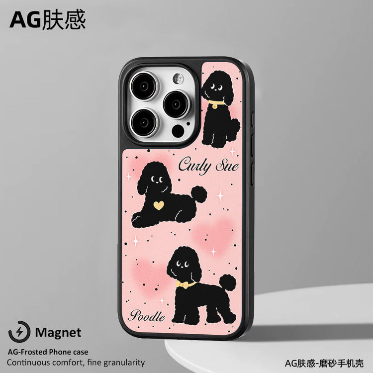 手機殼|iPhone16Pro卡通手機殼蘋果15Promax磁吸AG磨砂碳纖紋14適用「WYB2013」25.05-1