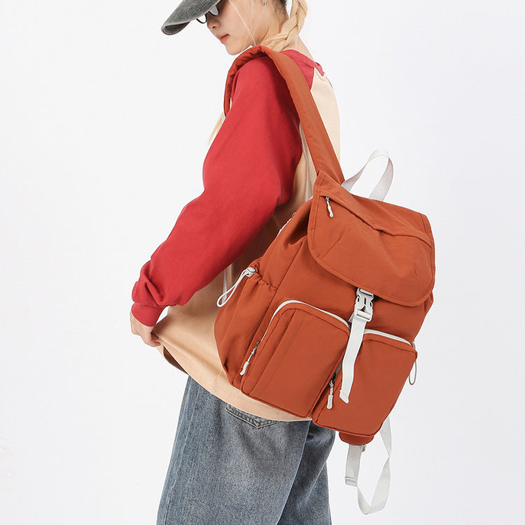 致青春|戶外雙肩包女2025新款休閒旅遊背包時尚日系大容量上課書包「9779-131」25.11-1