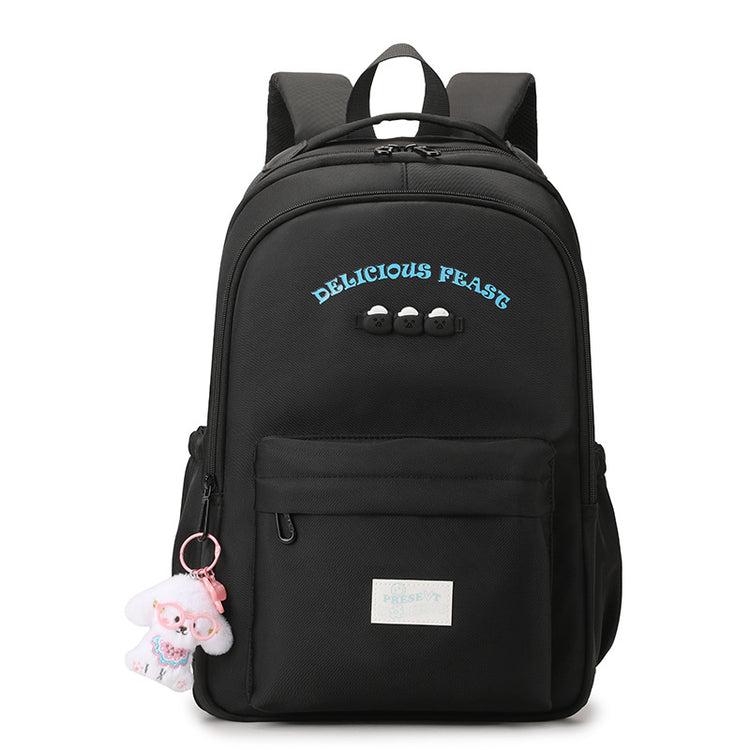 致青春|新款學生書包女韓版國中女生高中生大容量雙肩包簡約大容量背包「1496-134」25.12-1