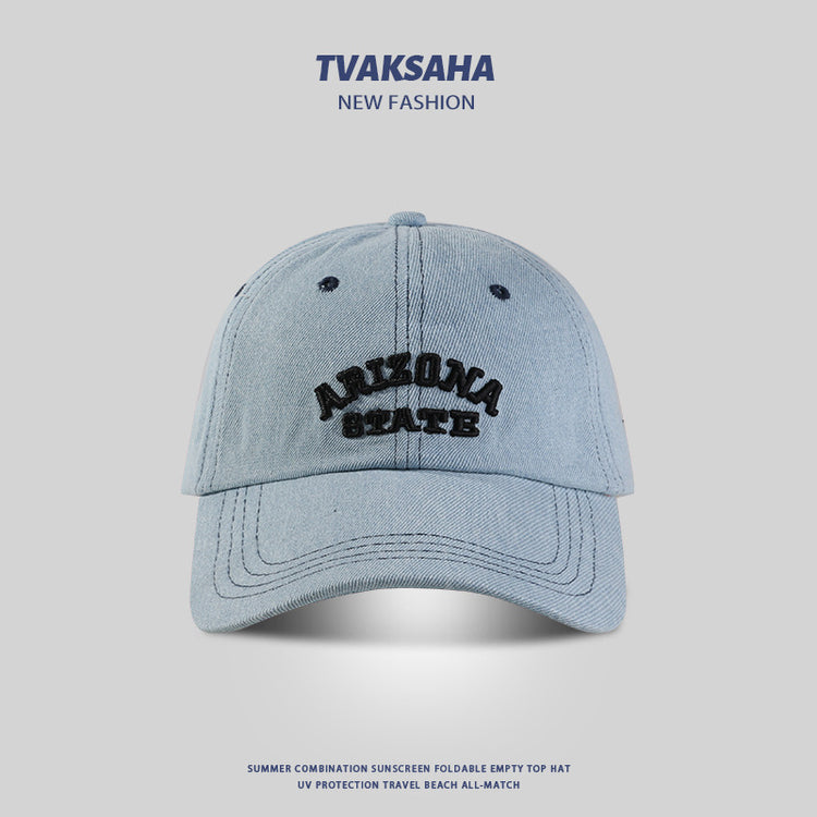 流行帽子|牛仔棒球帽夏季時尚百搭鴨舌帽潮流ins韓系戶外防紫外線太陽帽男「C4112」24.07-3