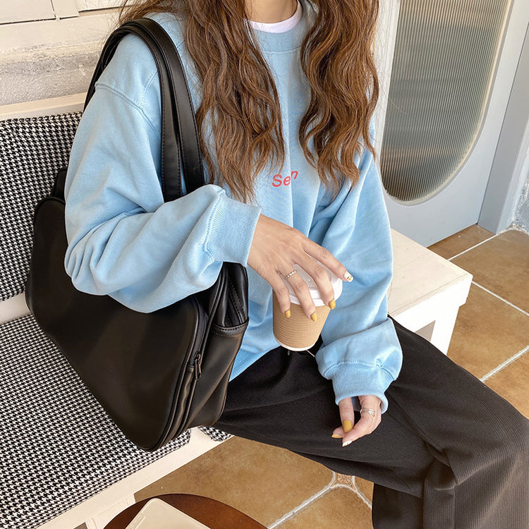 日韓流行|大容量托特包女短途出差旅行單肩大包2024秋冬新款韓版行李包袋「A8330」24.10-2