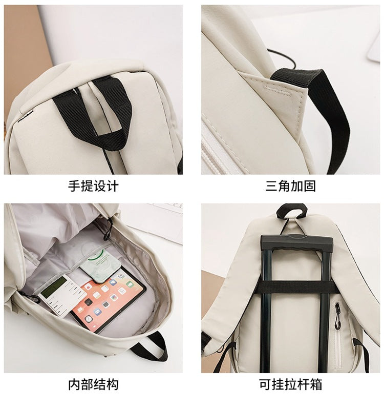 致青春 | 雙肩包男高中生秋季新款旅行背包大容量校園初中大學生書包女「8516-310」24.01-4