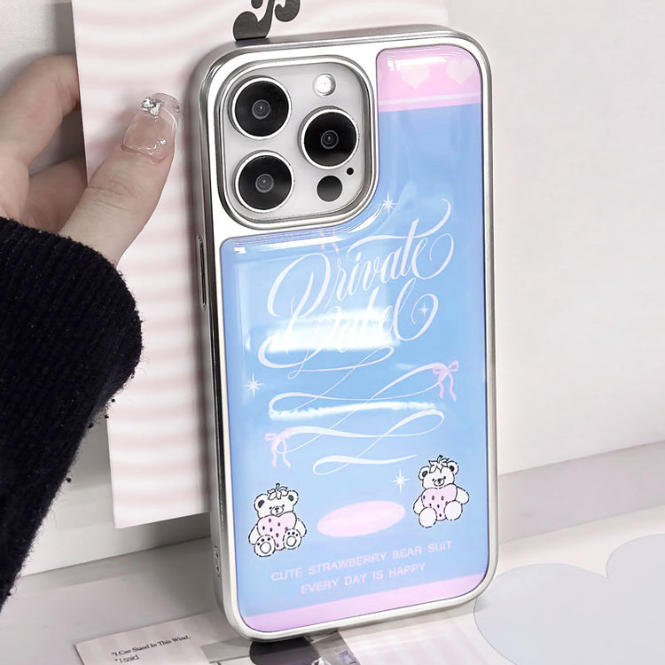 手機殼|iPhone16手機殼14電鍍銀邊滴膠13蘋果15Promax適用華為p70pro「LR1513」25.03-3