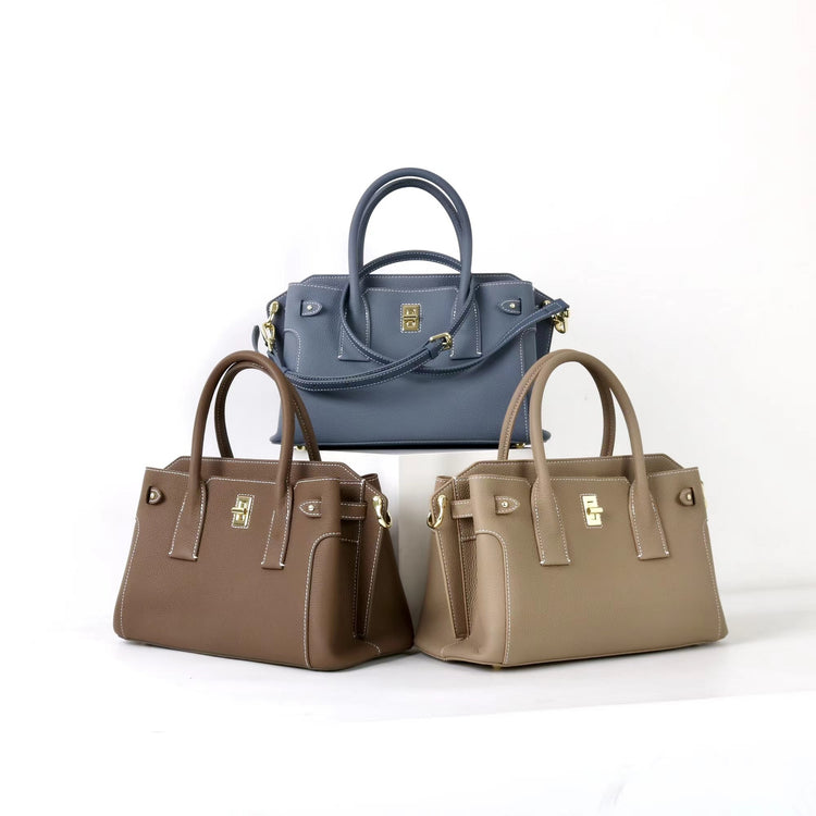 質感真皮|2025新款高級感輕奢頭層牛皮百搭高級感手提包斜背包「OS9095」25.09-5