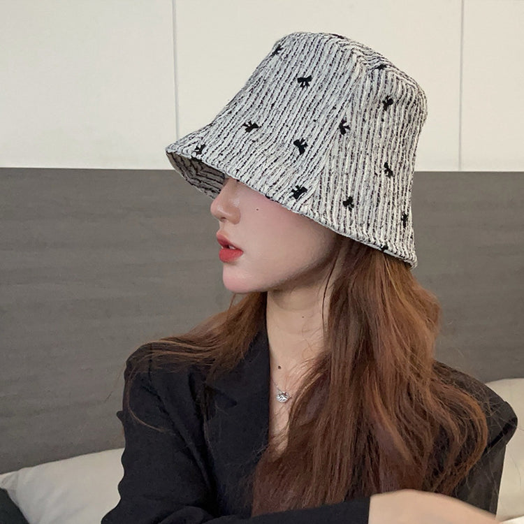 流行帽子|小香風漁夫帽女條紋百搭顯臉小遮陽帽春夏防曬防紫外線太陽帽盆帽「C4245」24.08-2
