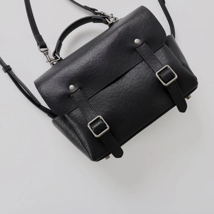 質感真皮|秋冬復古植鞣牛皮雙肩包2024新款單肩斜跨劍橋背包時尚百搭「3731」24.12-5