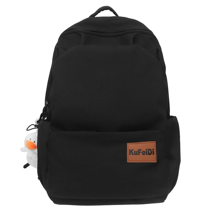 致青春|森系新款純色大容量男女初高中大學生電腦旅行雙肩背包「9023-130」25.09-4