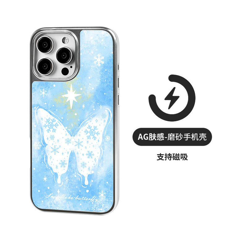 手機殼|蘋果16磁吸手機殼AG磨砂碳纖紋殼12適用iPhone14Pro小米15「LR1372」25.05-2