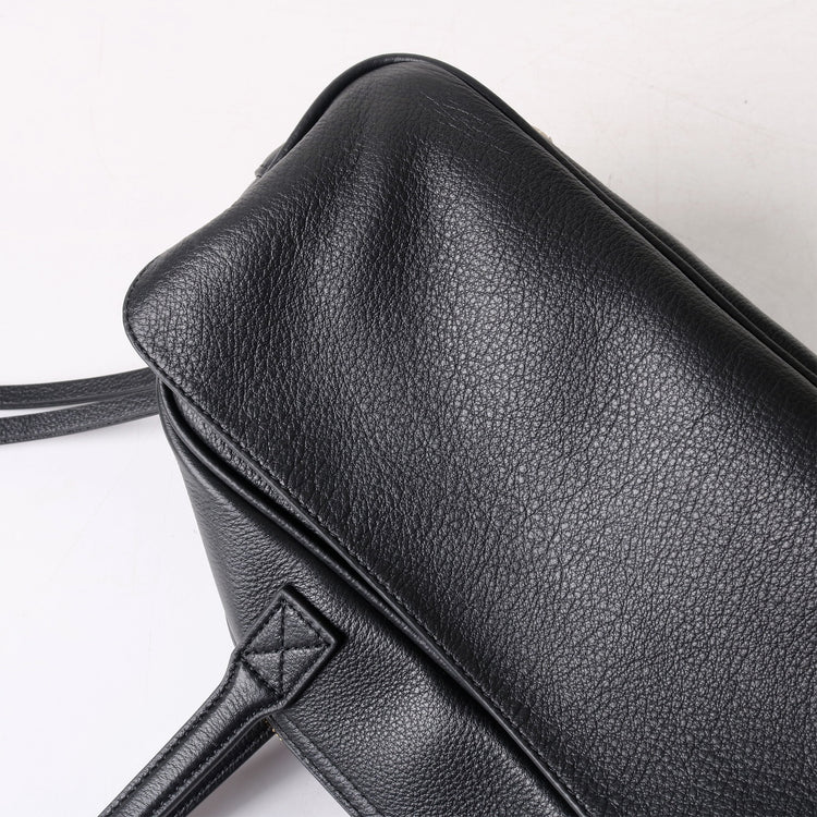 質感真皮|2025全新百搭輕奢小眾高級感波士頓大包肩托特枕頭通勤保齡球包「6163」25.07-1